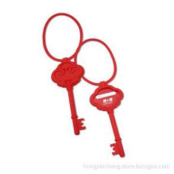 Silicone Rubber Keychains with Customized Designs Welcomed